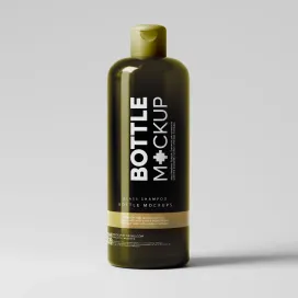 Glass Shampoo or Body Wash Bottle 01